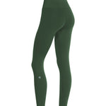Women Olive buttery-soft sports leggings