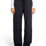 Women Modest Black Straight leg sports pants by KAF Egypt