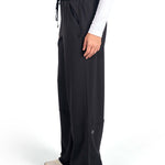 Women Modest Black Straight leg sports pants by KAF Egypt