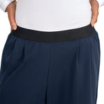 Women Straight-Leg Nylon Sports Lifestyle Navy Blue Pants by KAF Egypt