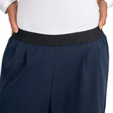 Women Straight-Leg Nylon Sports Lifestyle Navy Blue Pants by KAF Egypt
