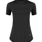 Women Black sports t-shirt