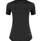 Women Black sports t-shirt