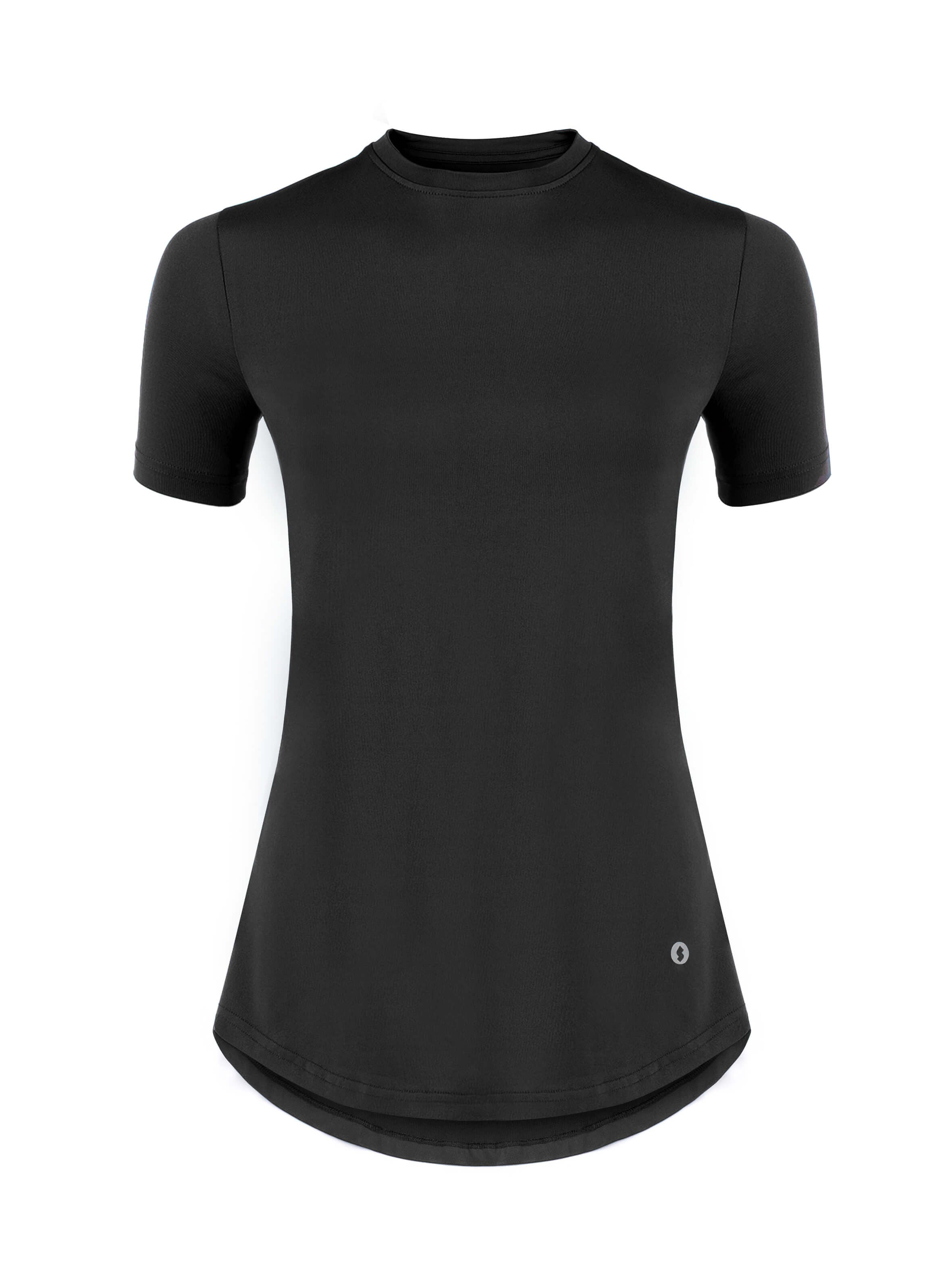 Women Black sports t-shirt