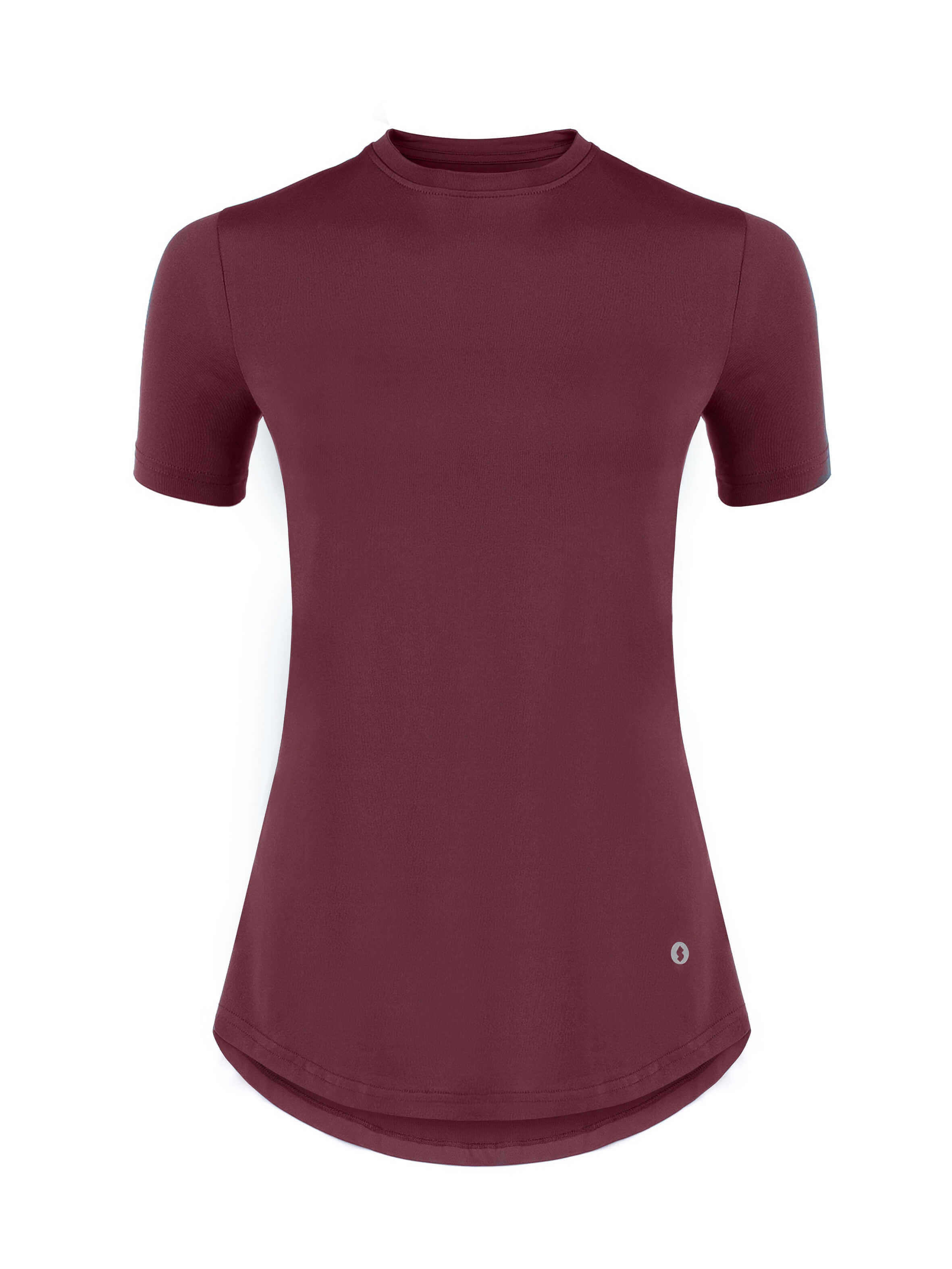 Women Burgundy sports t-shirt