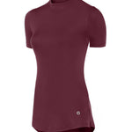 Women Burgundy sports t-shirt