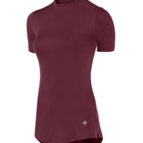 Women Burgundy sports t-shirt