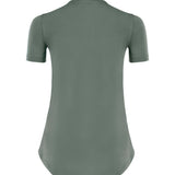 High-Low Short sleeve women sports top