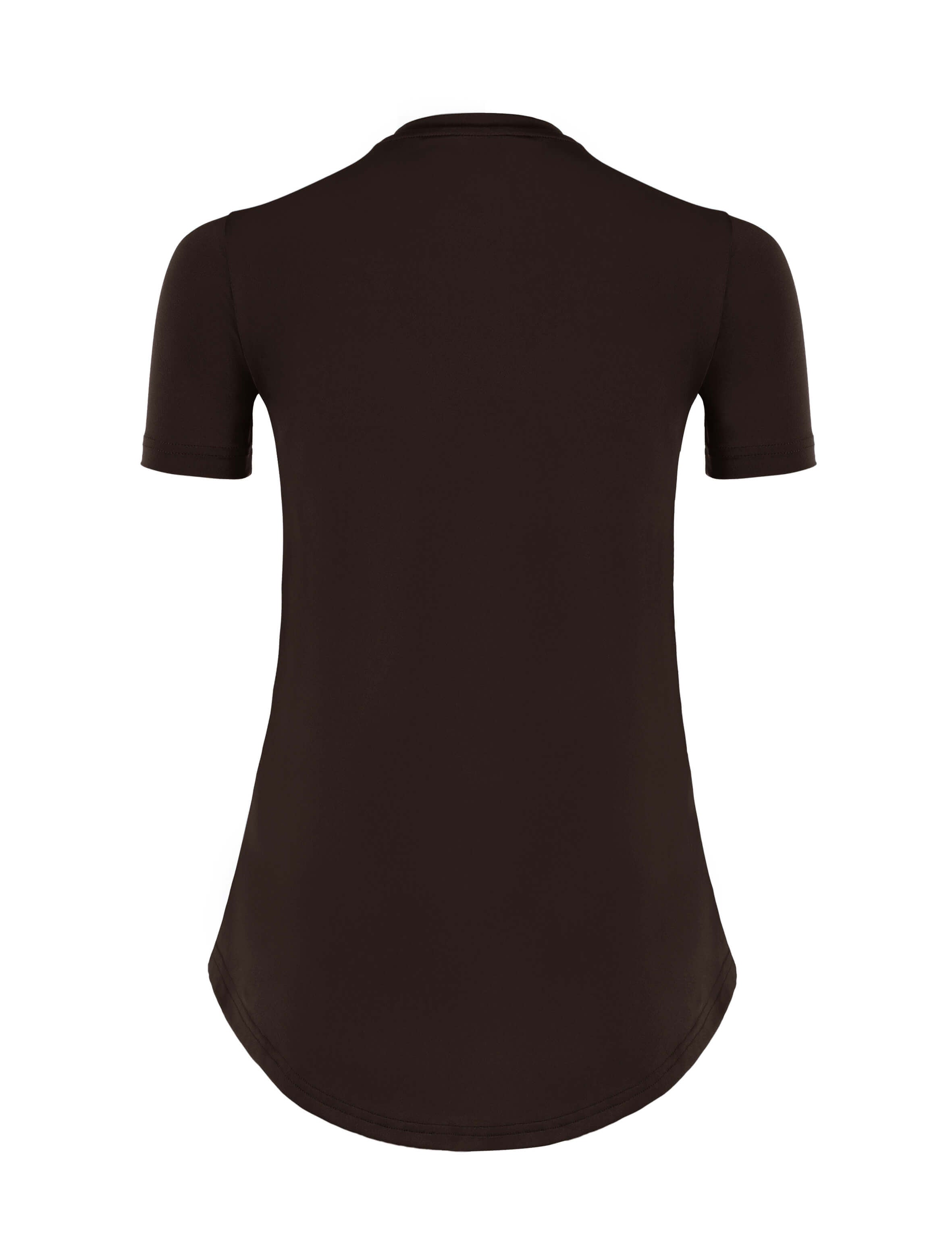 Brown High-Low Modest Sports Shirt for Women by KAF Egypt