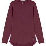 TAQA Long-Sleeve Hi-Dri Sports Top - Burgundy