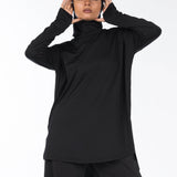 RAHA Long-Sleeve HI-Dri Sports Loose Top - Black