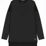 RAHA Long-Sleeve HI-Dri Sports Loose Top - Black