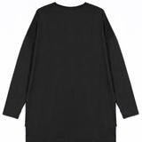 RAHA Long-Sleeve HI-Dri Sports Loose Top - Black