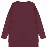 RAHA Long-Sleeve HI-Dri Sports Loose Top - Burgundy
