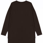 WOMEN BROWN MODEST LONG-SLEEVE SPORTS GYM HIJABI  TOP