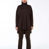 WOMEN BROWN MODEST LONG-SLEEVE SPORTS GYM HIJABI  TOP