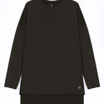 WOMEN BROWN MODEST LONG-SLEEVE SPORTS GYM HIJABI  TOP