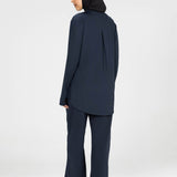 Women navy long-sleeve modest sports activewear top by KAF