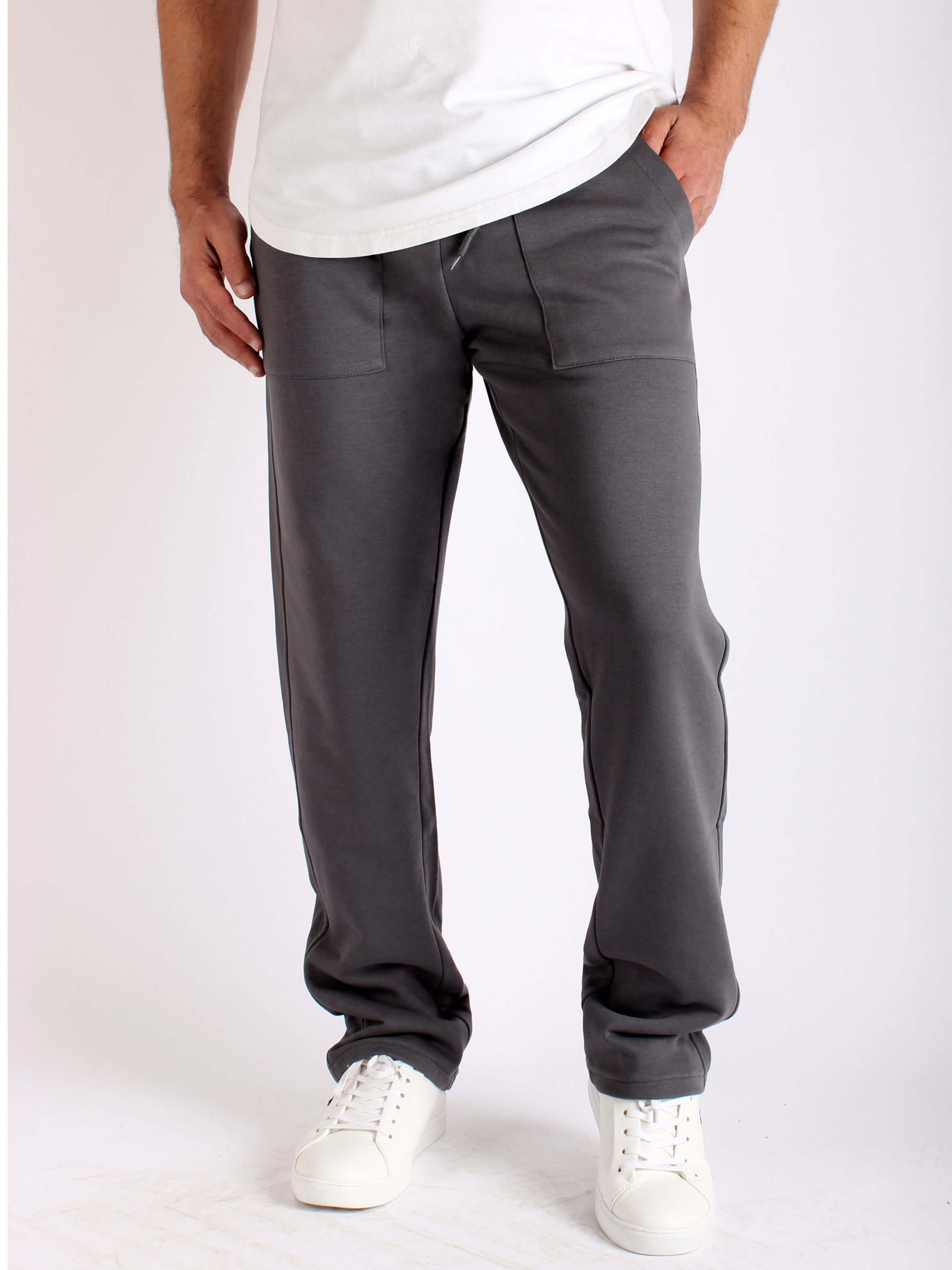 Straight Fit Cotton Sweatpants | 2023 Men Online | KAF Wear Egypt